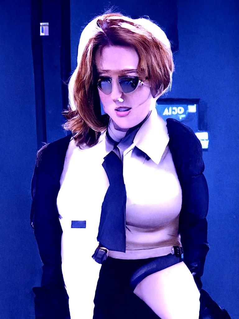 Agent Scully Cosplay as April O'Neil