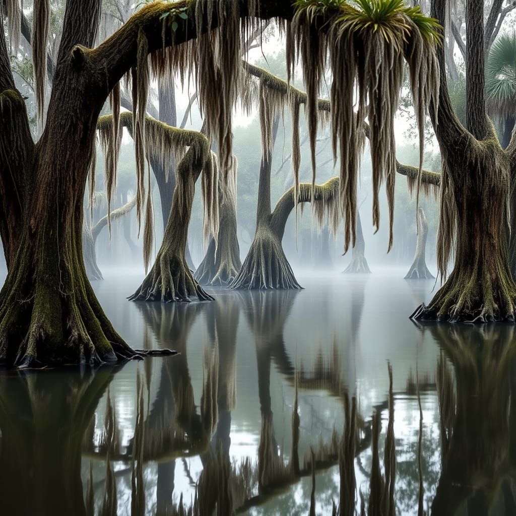 Eerie Beauty: Cypress Trees in the Everglades