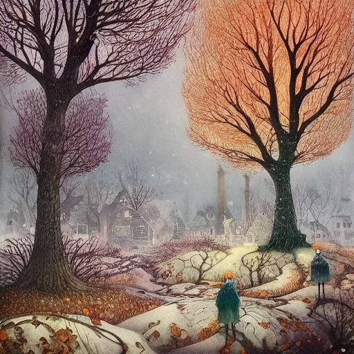 Surreal Autumn God Reveals Winter Landscape