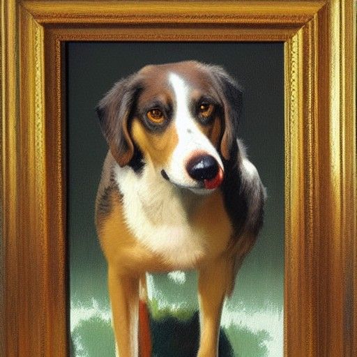 Expressive Oil Painting of a Man in Argument