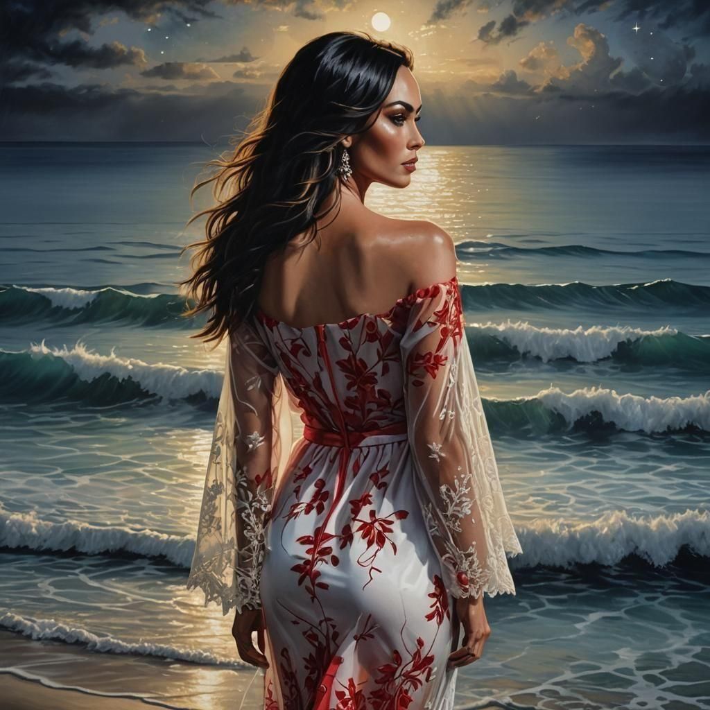 Megan Fox in Glittering Ocho Rios Scene