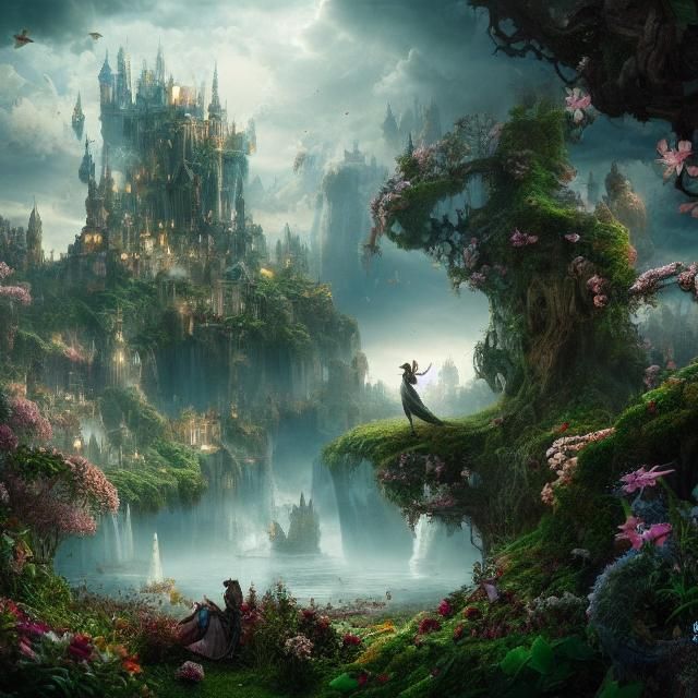 Epic Wonderland: Cinematic Digital Matte Painting