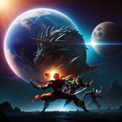 Epic Dragon Ball Z Battle: Concept Art