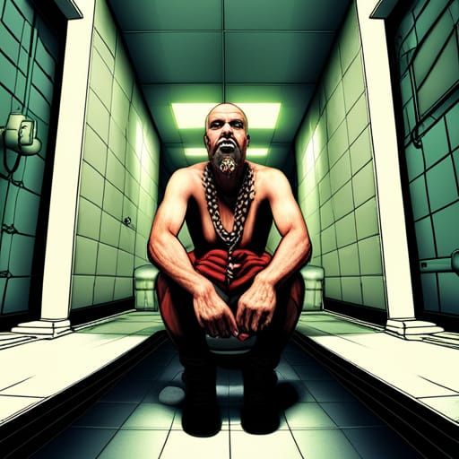 Inmate in Chains: Fantasy Concept Art