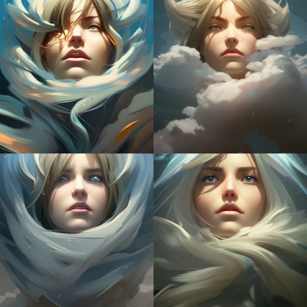 Cloud Kingdom Portrait in Hyperdetailed Digital Art