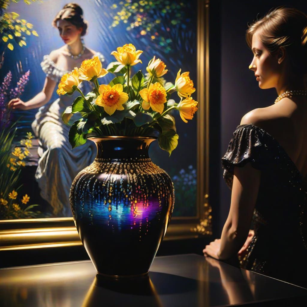 Vibrant Floral Still Life in Hyperrealistic Photography