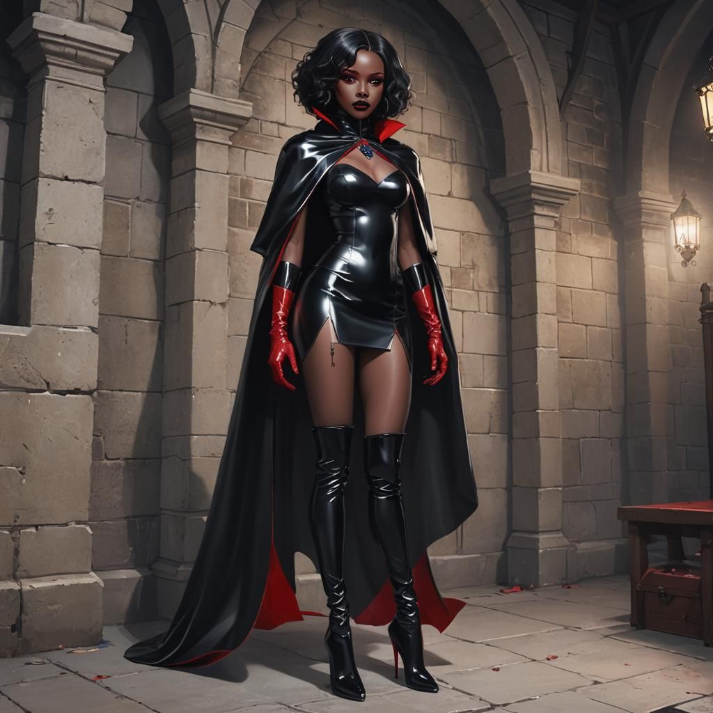 Female Vampire Arising in Anime Style