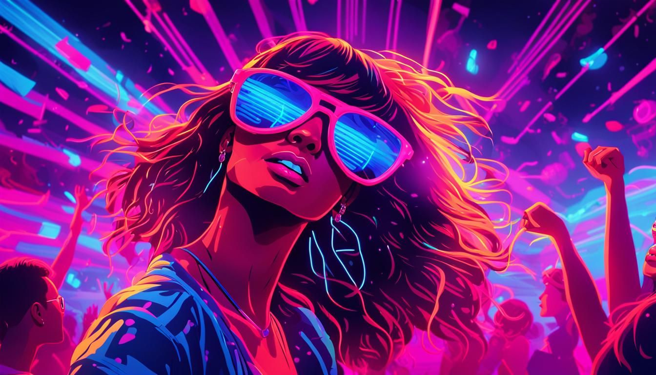 Neon Rave: Ibiza Nightclub Dance Floor in 4K