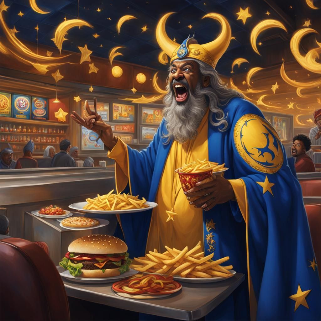 Wizard Summons Demon in Fast Food Restaurant