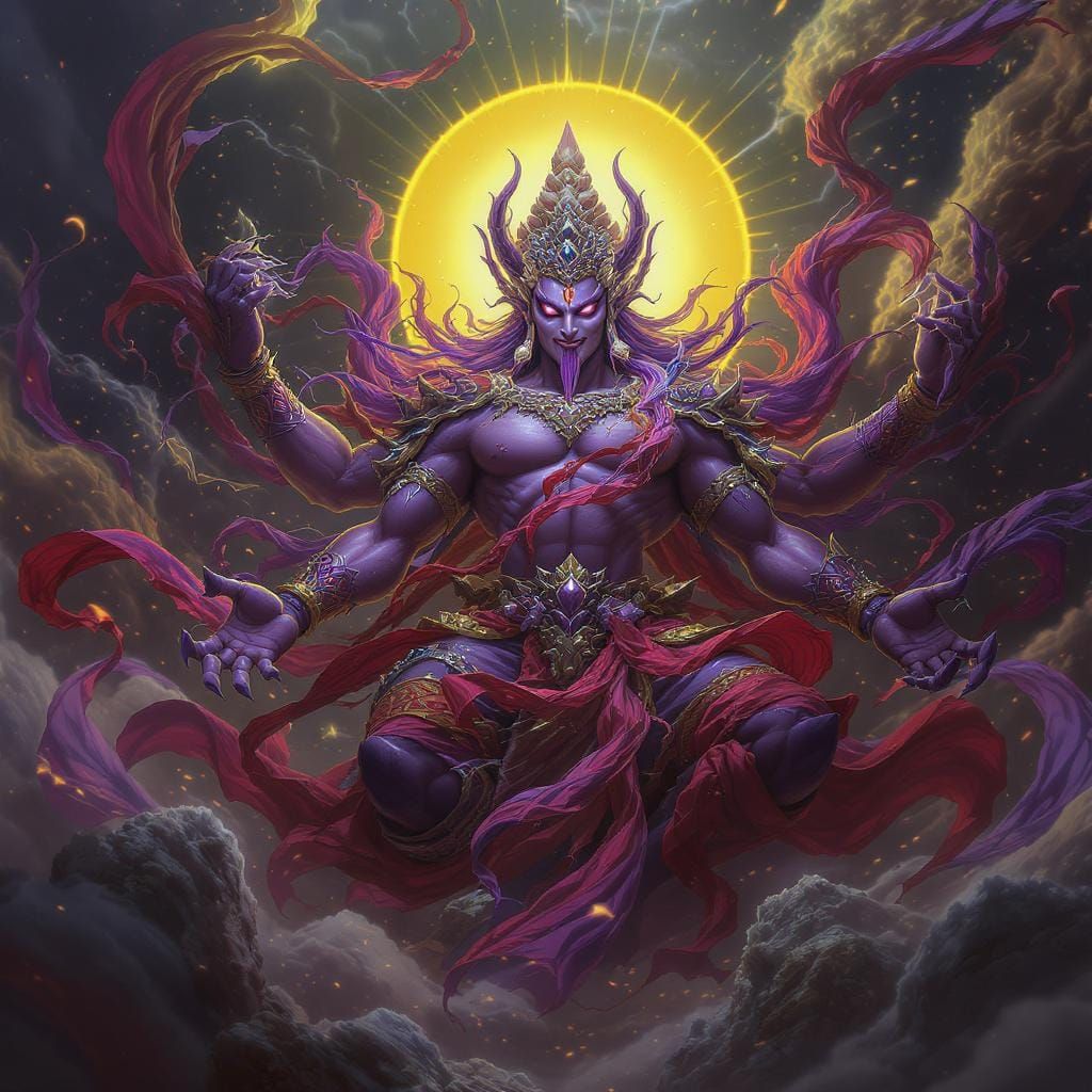 Wrathful Mahākāla: Dark Fantasy Protector Deity