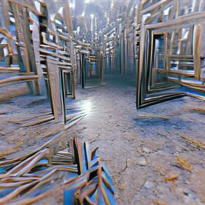 Infinite Mirror Maze in 8K 3D