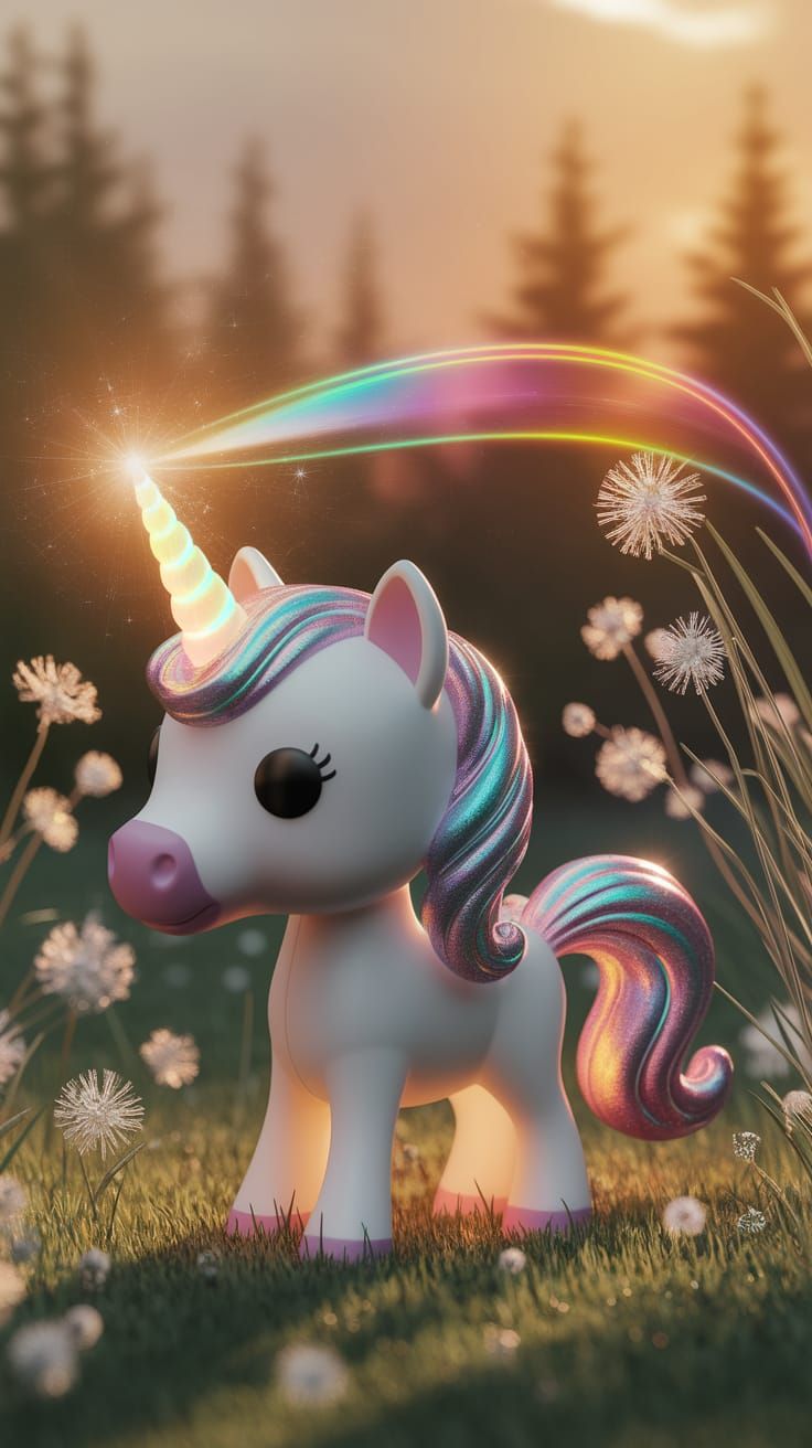 Pop Mart Unicorn Toy in Magical Meadow