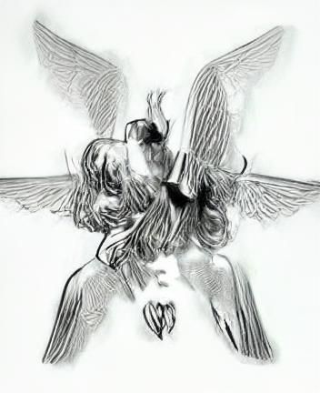 Biblically Accurate Film Noir Angel