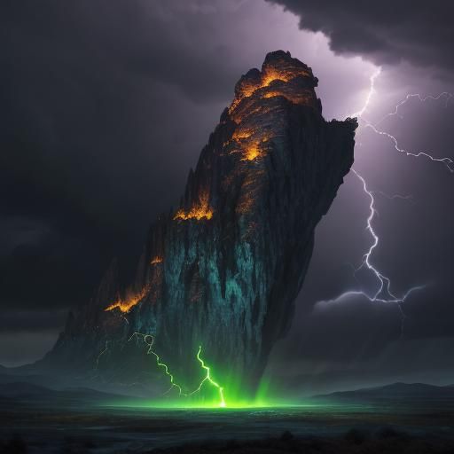 Cristiano Ronaldo Football with Lightning, Oil Painting