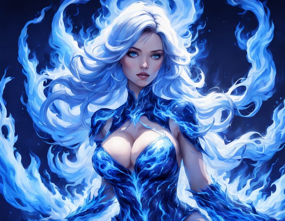 Mysterious XL Experiment: Blue Flame