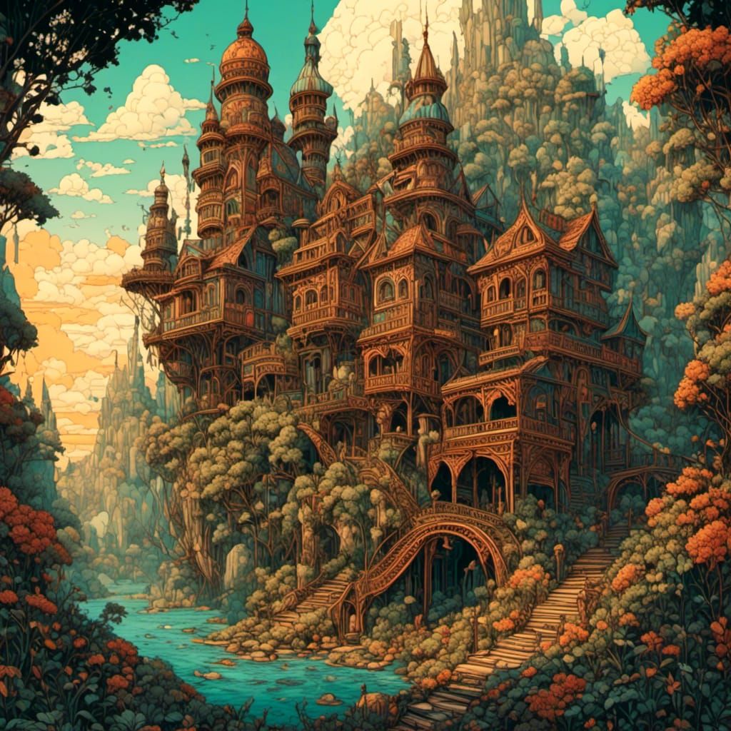 Bohemian Gypsy in Detailed Fantasy Art