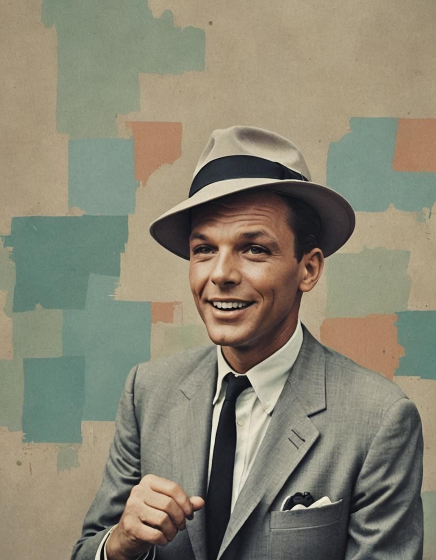 Retro Swing Portrait in Washed Out Colors