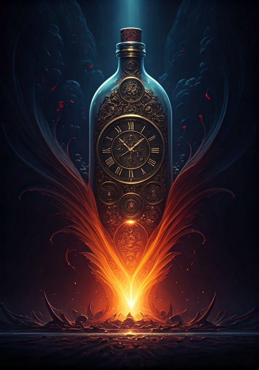 Time in a Bottle: Detailed Fantasy Concept Art