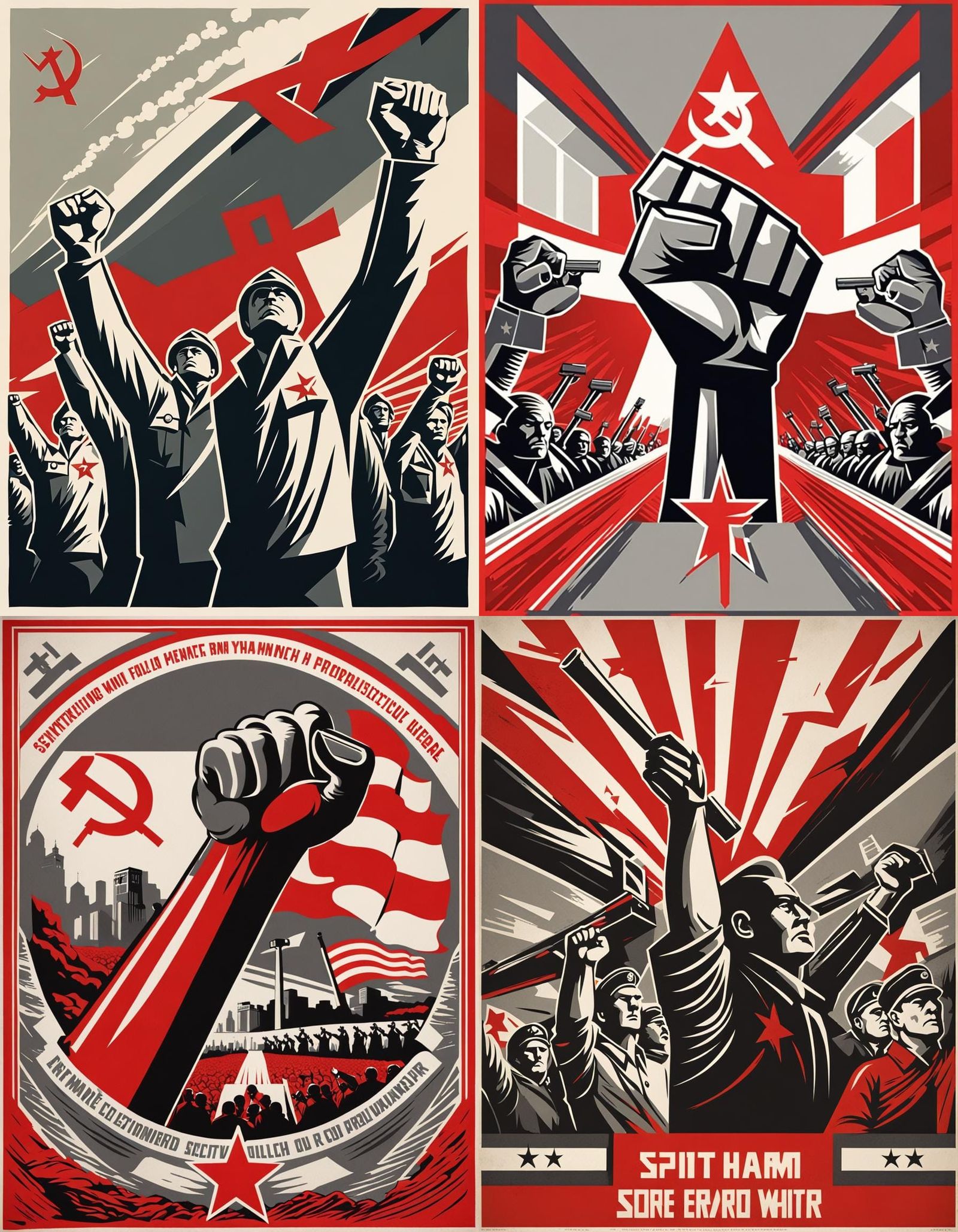 Soviet Propaganda Poster: Unity Against Imperialism
