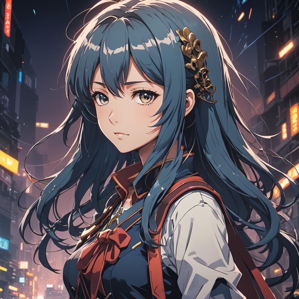 Anime Cel-Shaded Manga Scan in Studio Trigger Style