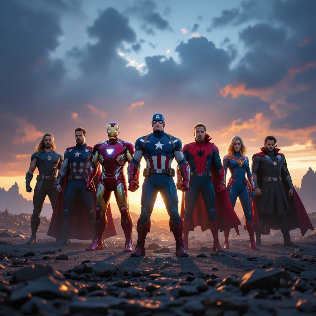 Epic Avengers Assemble Cinematic Scene