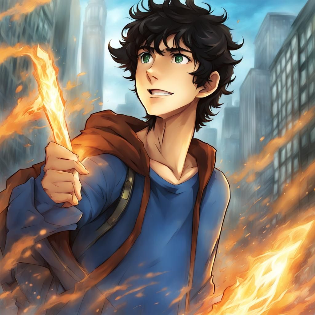 Percy Jackson in Anime Style