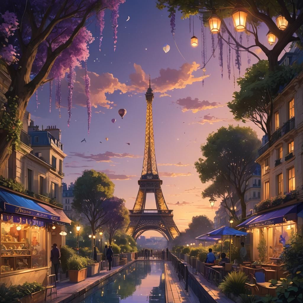 Dreamlike Paris: Fantasy Art of the Eiffel Tower