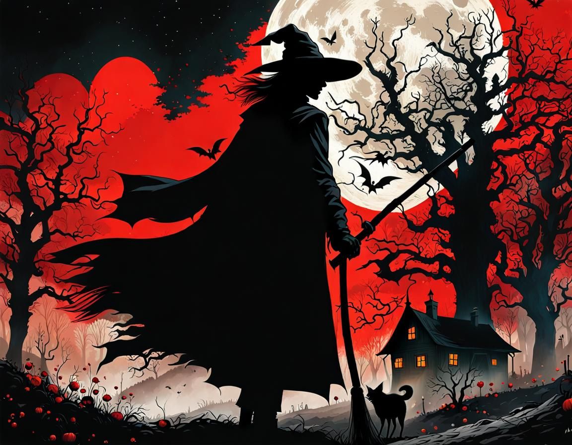 Spooky Village: Witches, Ghosts, and an Evil Moon