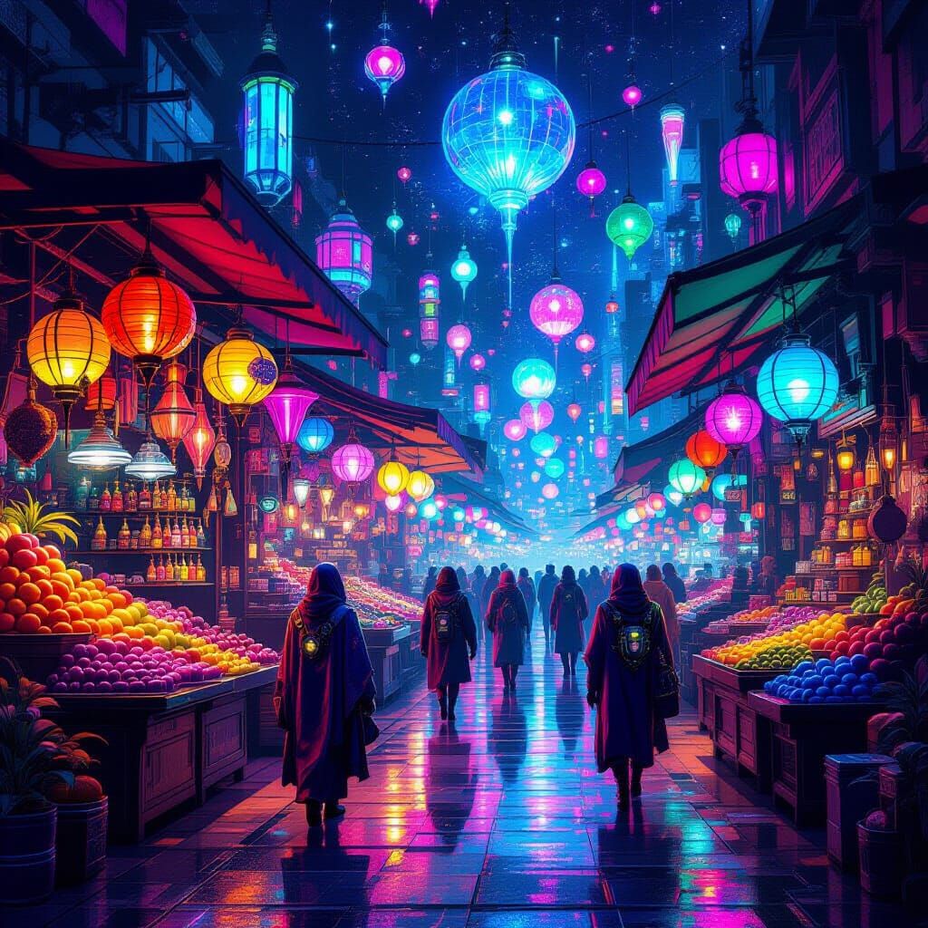 Iridescent Stalls in Intergalactic Marketplace