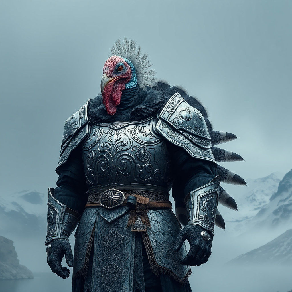 Turkey Viking Warrior in Ornate Armor