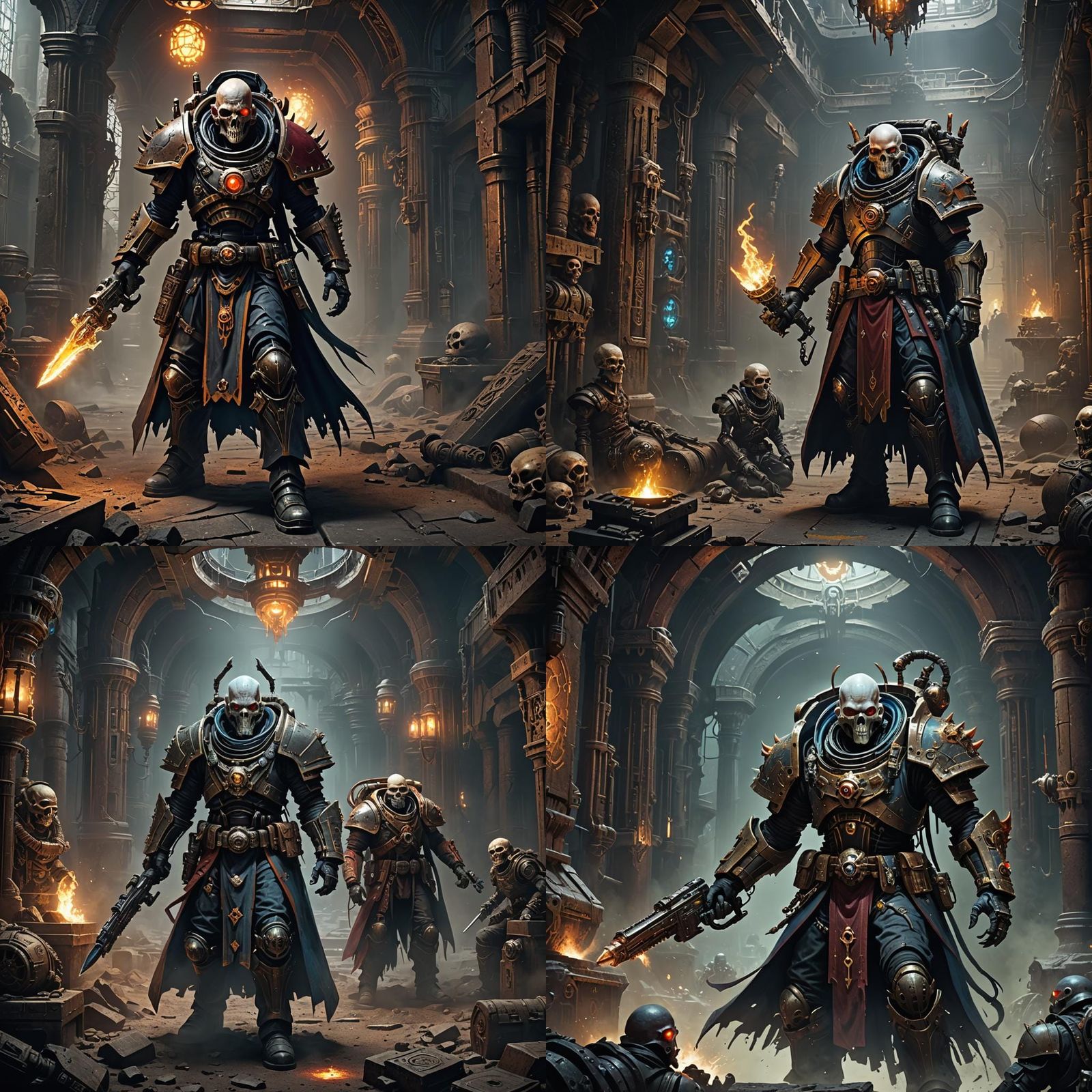 Genestealer Cult Magus in Necromunda, Detailed Matte Paintin...