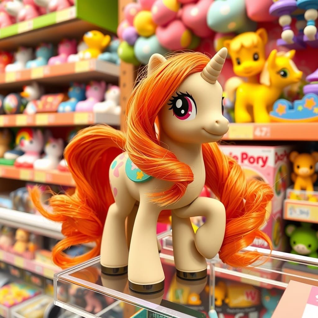 Applebuck Figurine on Toy Store Shelf