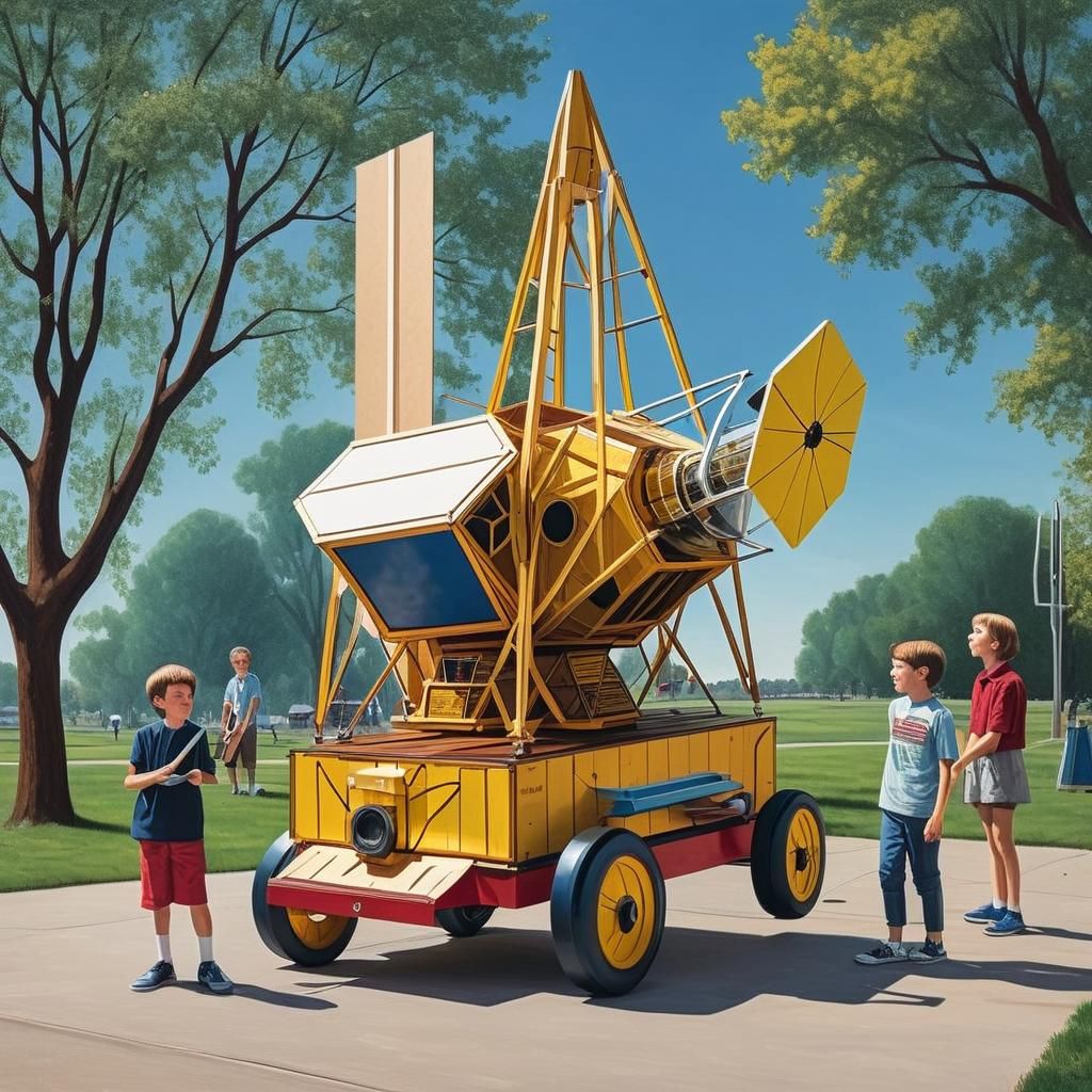 James Webb Telescope Parade Float Model