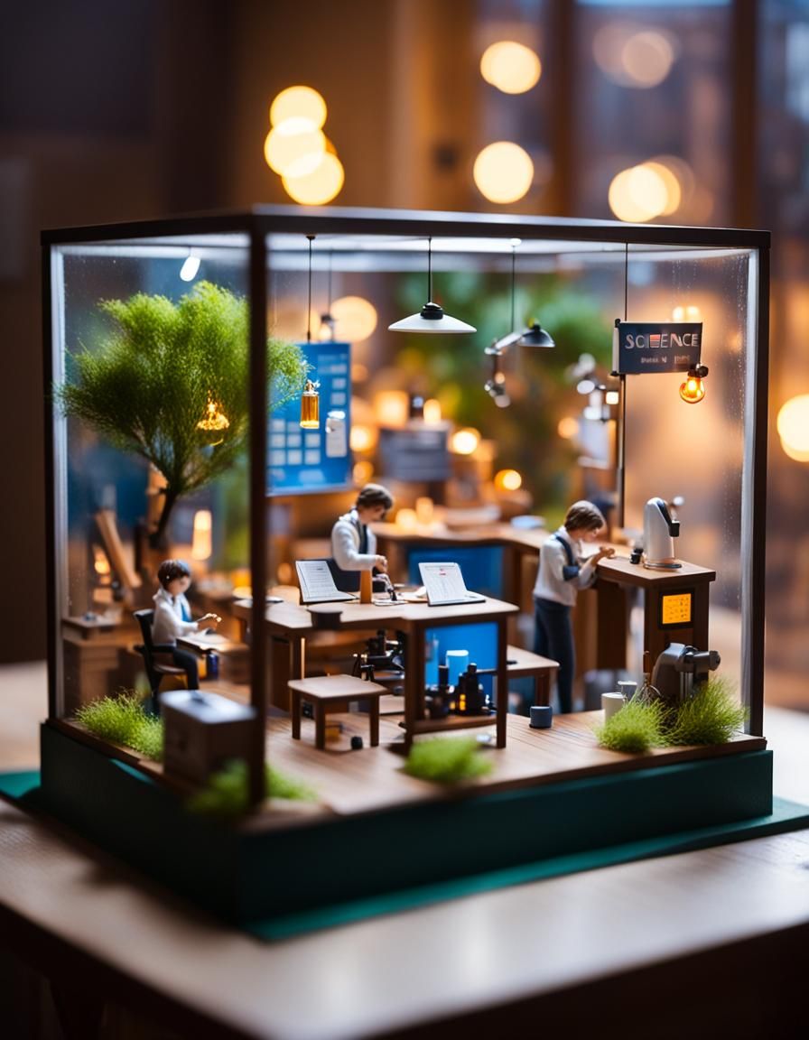 Science Fair Diorama Miniature Photography