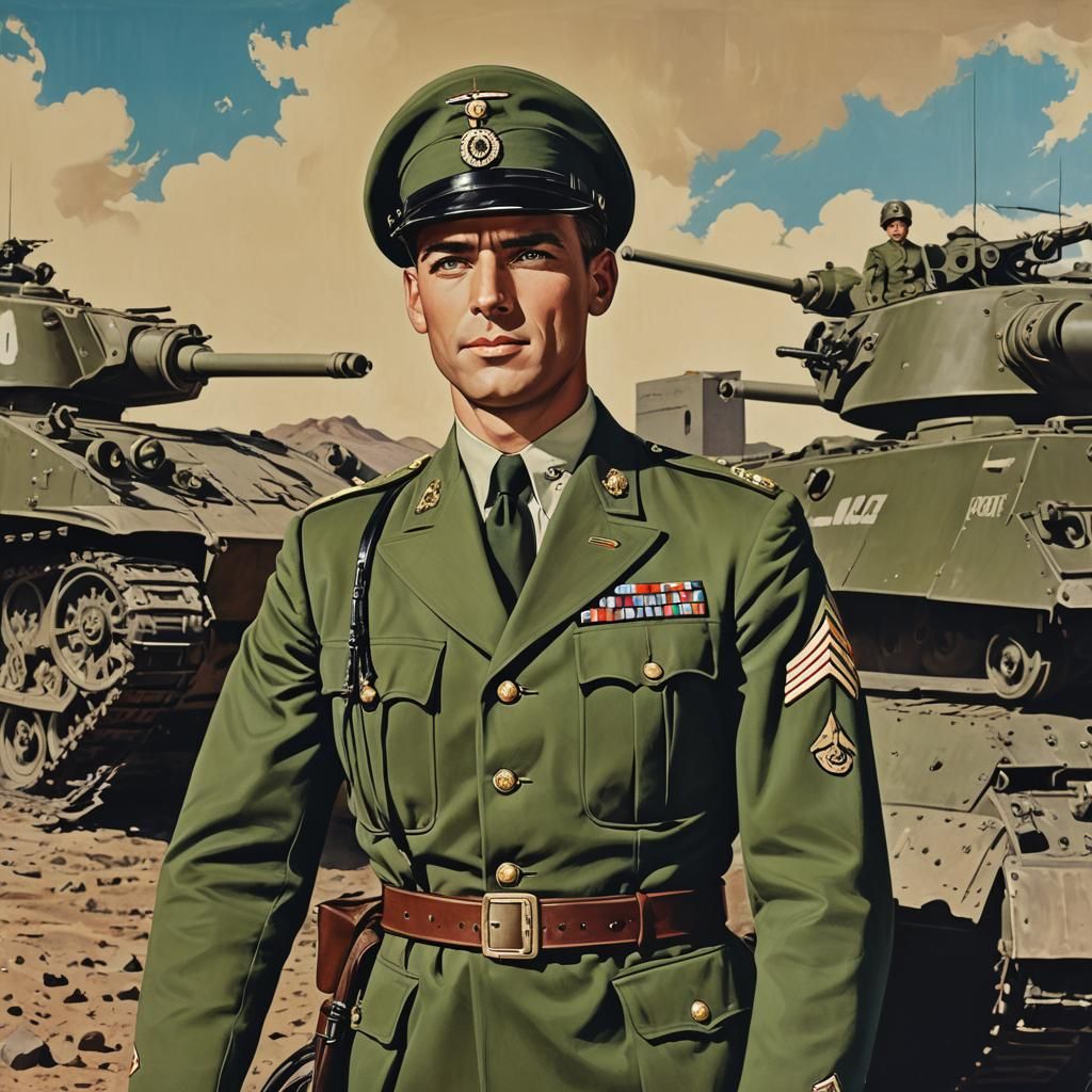 Soldier in Pop Art Recruitment Poster