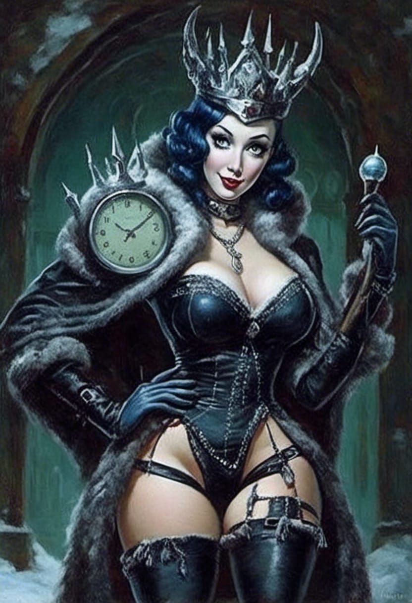 Lich King as Pinup Model in Pinup Style