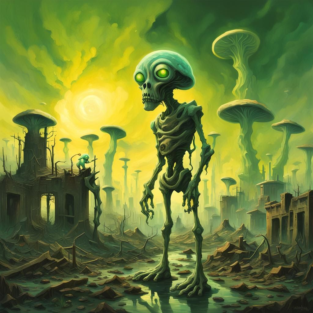 Surreal Mutation in Irradiated City