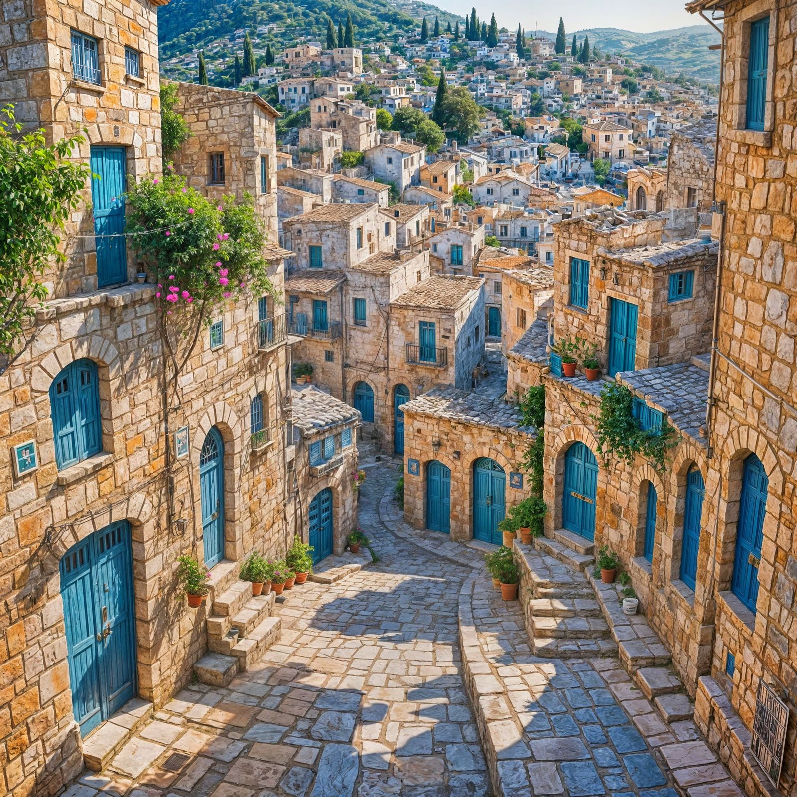 AI Image of Tzfat