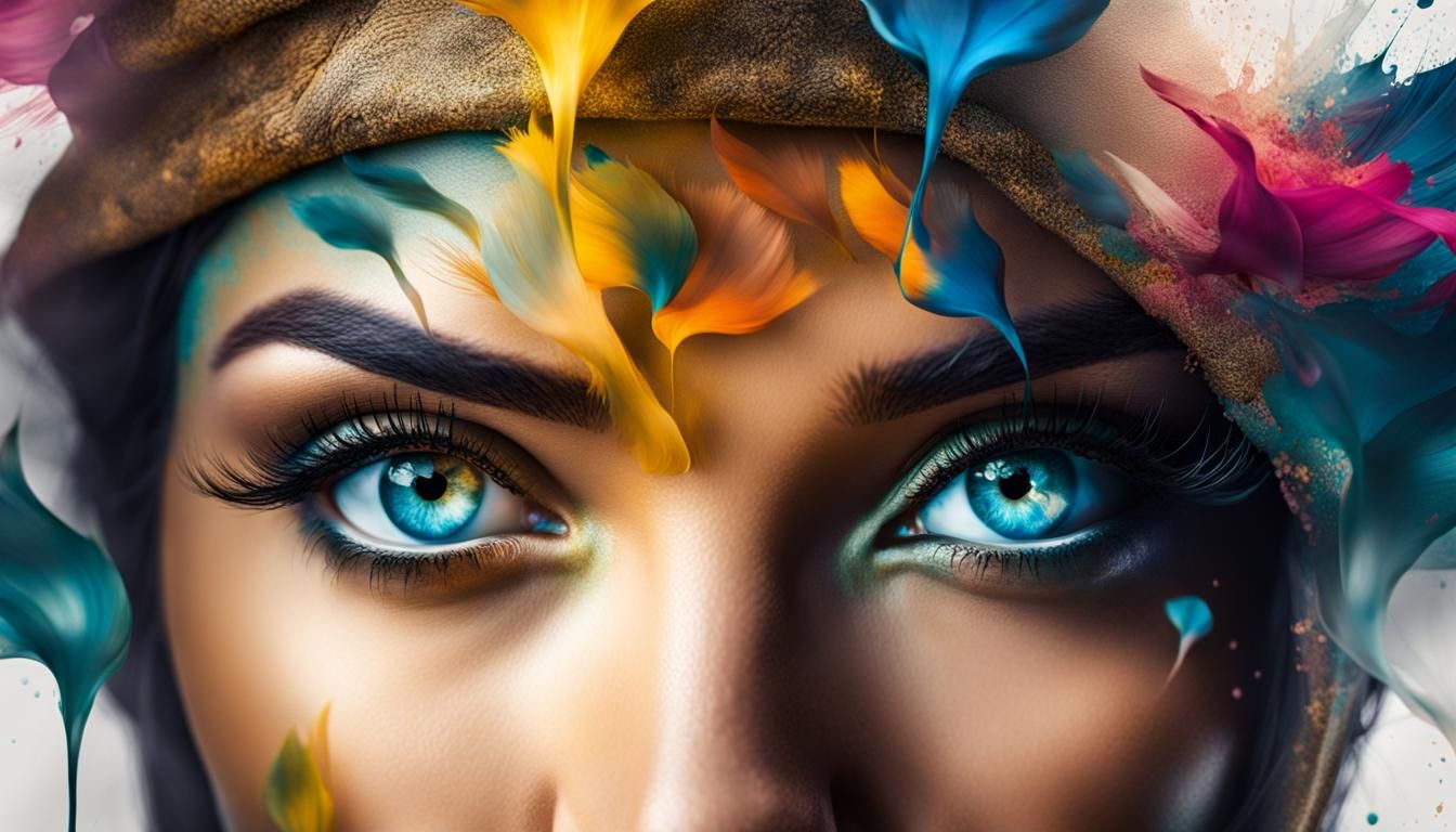 Serene Woman with Carbon Luminism in Tonalist Style