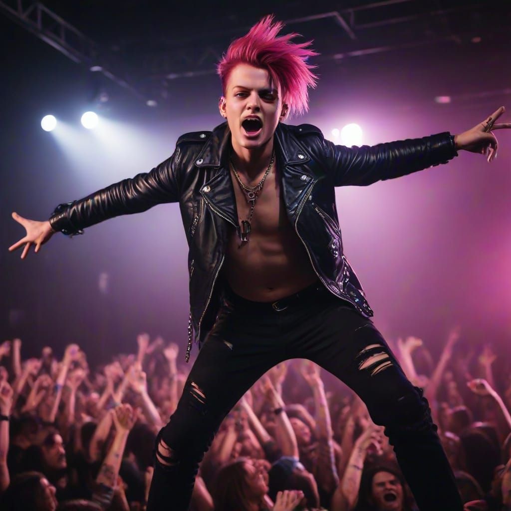 High Energy Punk Rock Concert Portrait