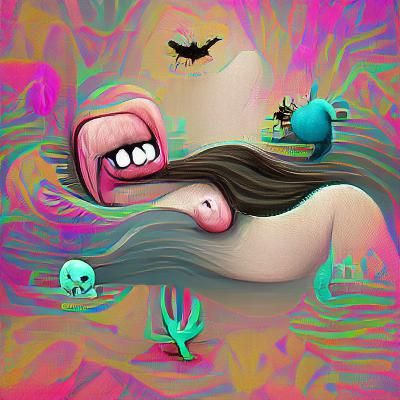 Whimsical Lowbrow Digital Illustration