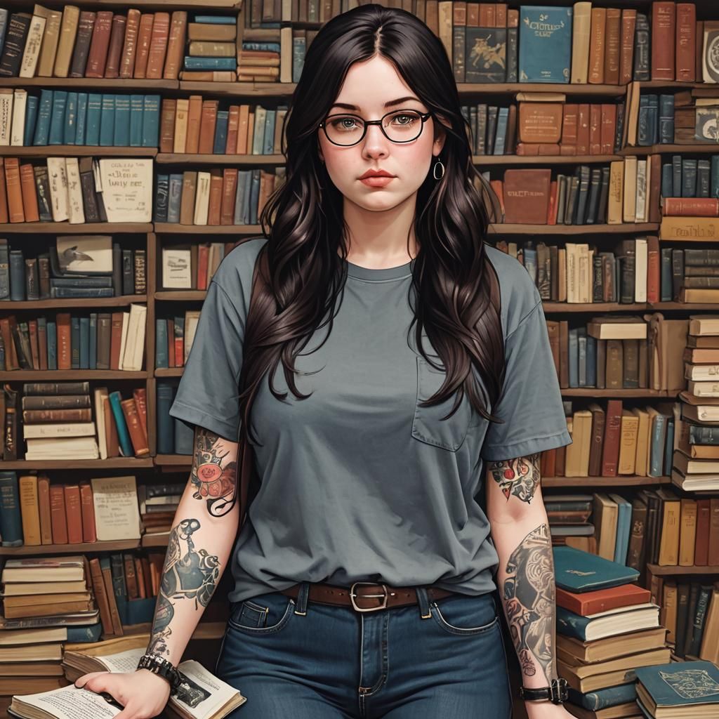 Anime Style: Skinny Boyfriend Helping Curvy Girlfriend