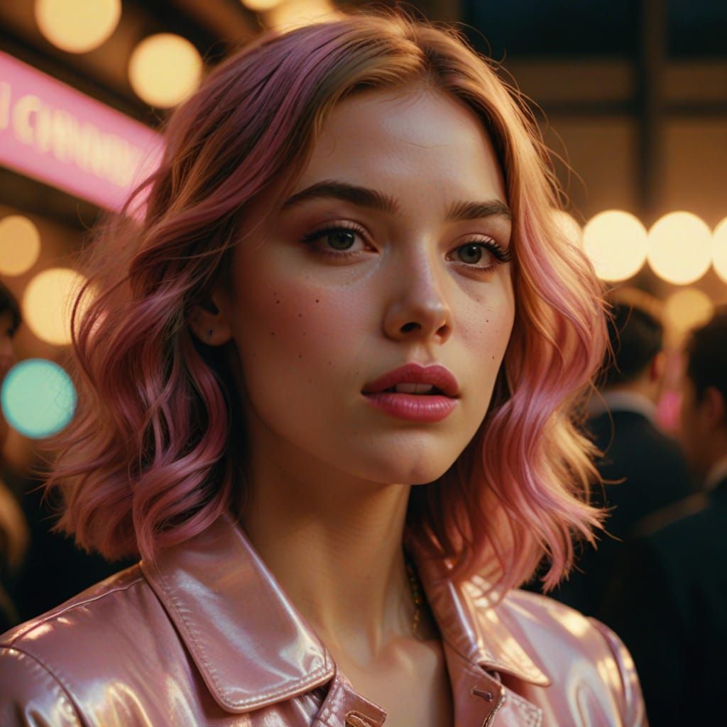 Sultry Caramel Goddess in Pastel Hues