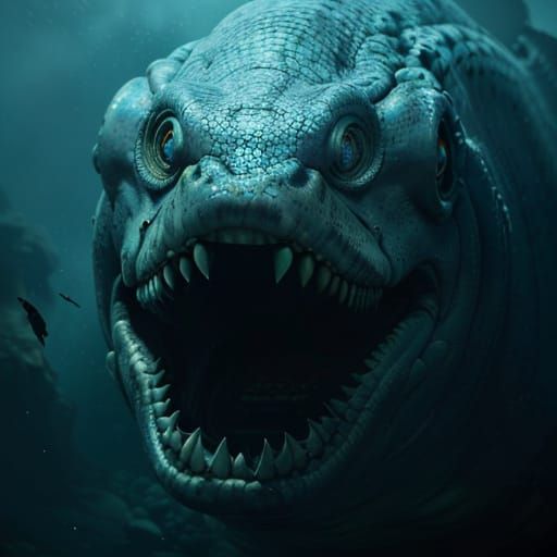 Gargantuan Moray Eel Sea Monster in Primal Horror