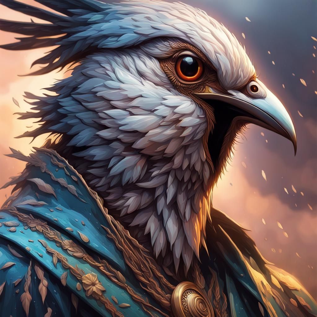 Hyperrealistic Nightingales Sing as Storm Begins