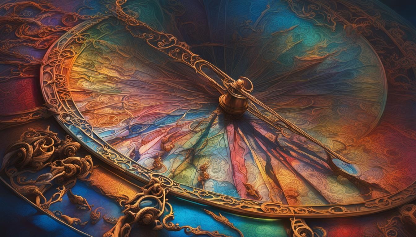 Vibrant Hyperrealistic Portrait with Spectral Illusions