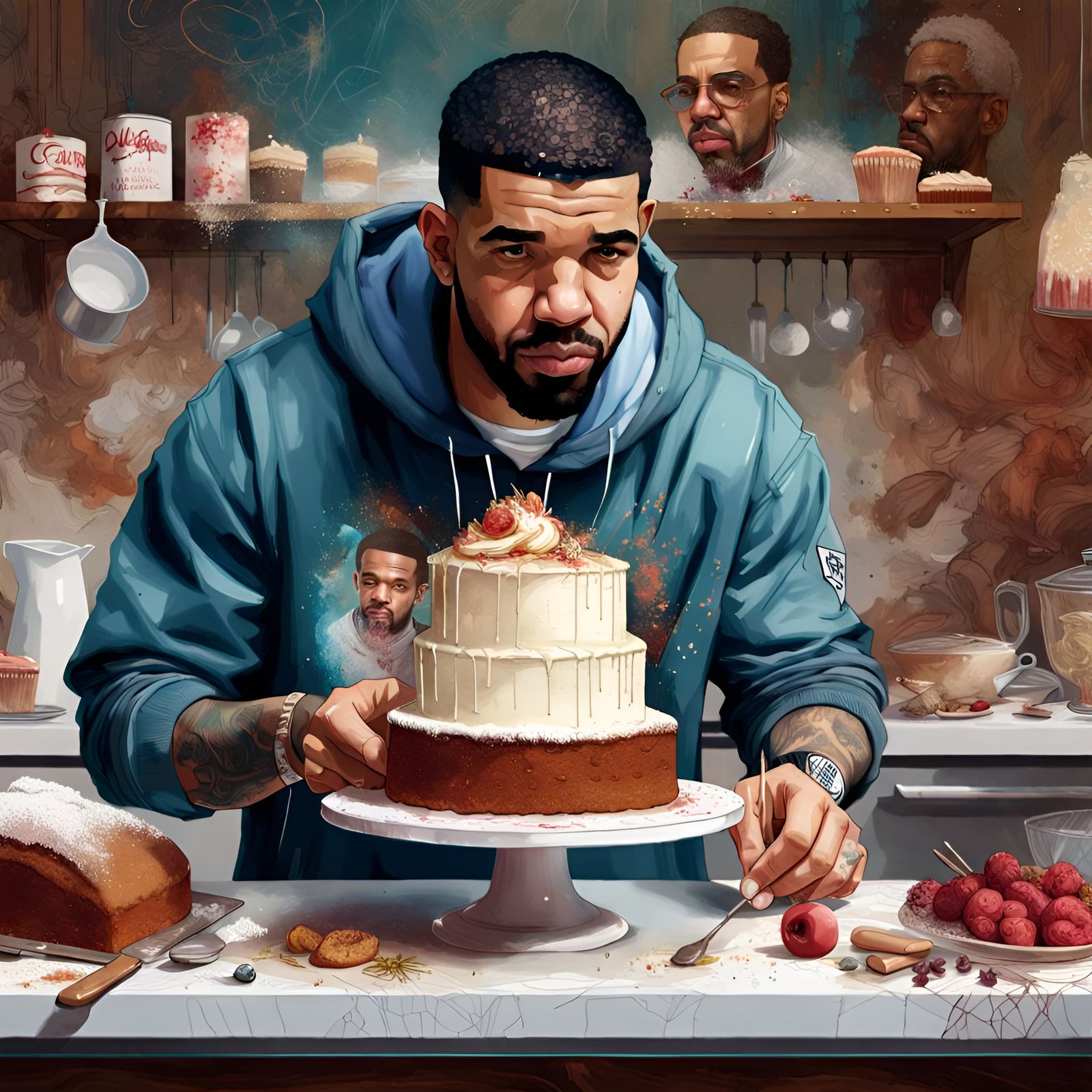 Drake Bakes: A Digital Portrait in Cinema 4D