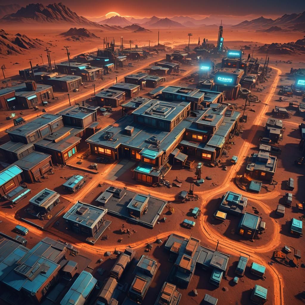 Futuristic Mars Colony: Nuketown Meets Los Santos