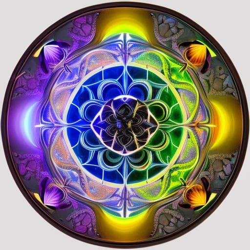 Yin Yang Mandala: Light and Darkness in 8K