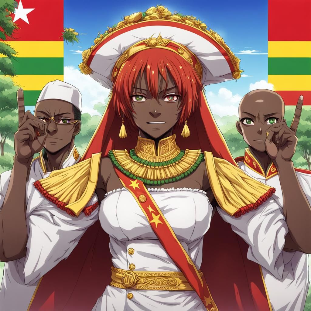 Republic of Guinea in Anime Style